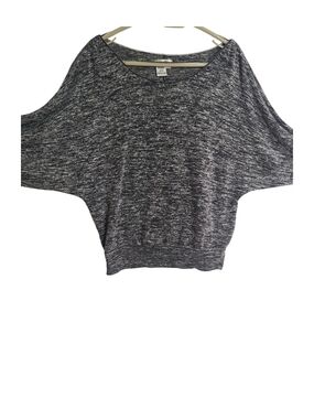 Sophie Max Marled Knit Batwing Sweater Top Size M